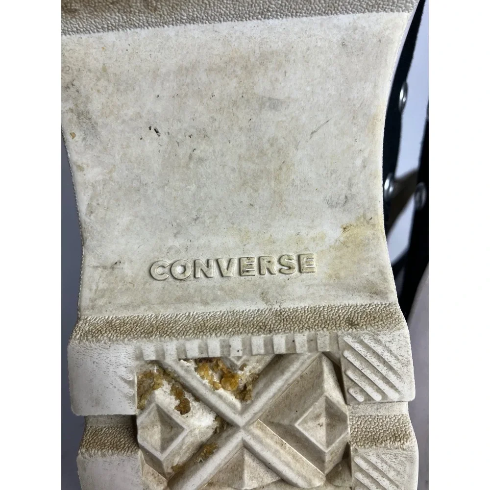 Converse Lugged High Top Sneakers Womens 10‎ Black Good Platform Canvas Lug Sole